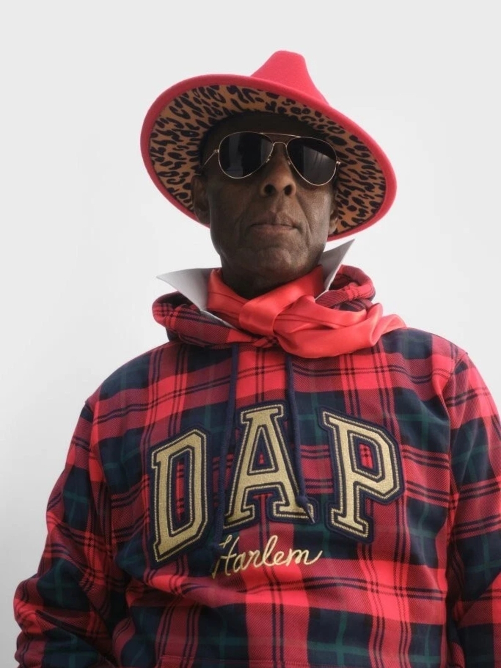 Gap x Dapper Dan DAP Harlem Red Plaid Hoodie Men’s Size L NWT Limited Edition